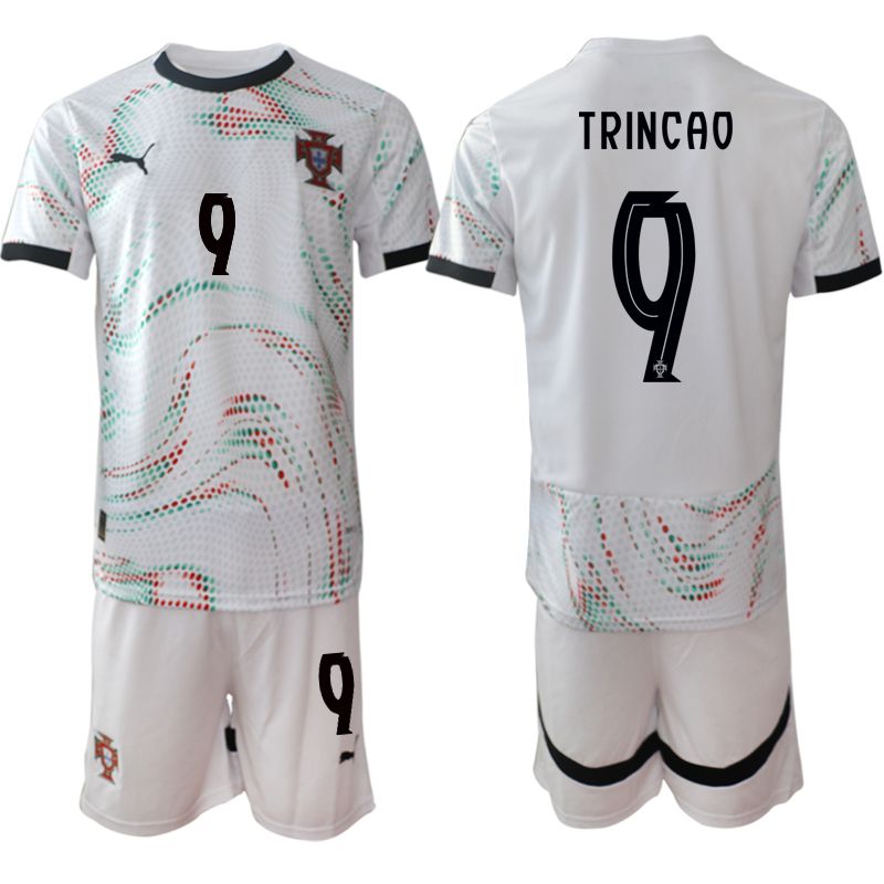Men 2025-2026 Season Portugal away White 9 Soccer Jersey